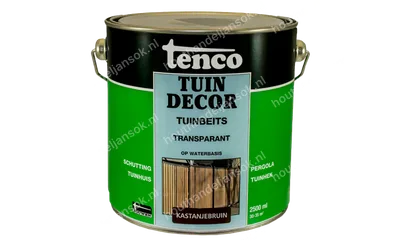 Tuindecor kastanjebruin transparant 2,5 liter