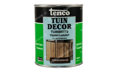 Tuindecor donkerbruin transparant 1,0 liter