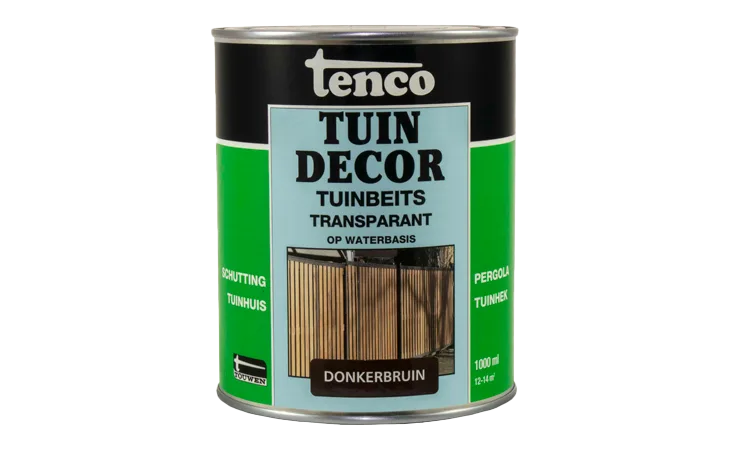 Tuindecor donkerbruin transparant 1,0 liter
