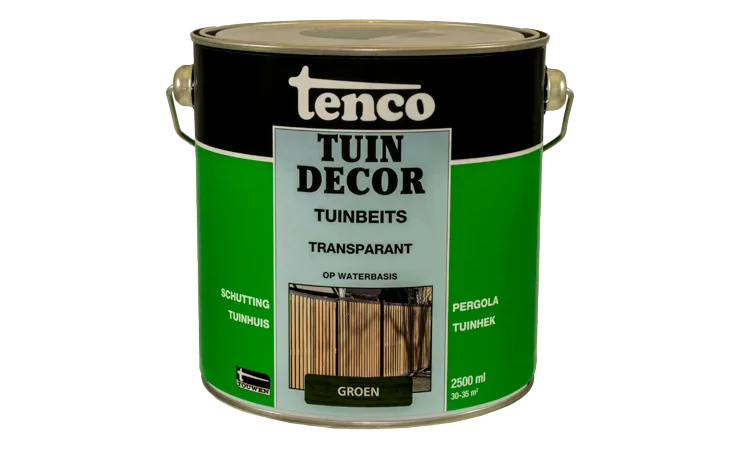 Tuindecor groen transparant 2,5 liter