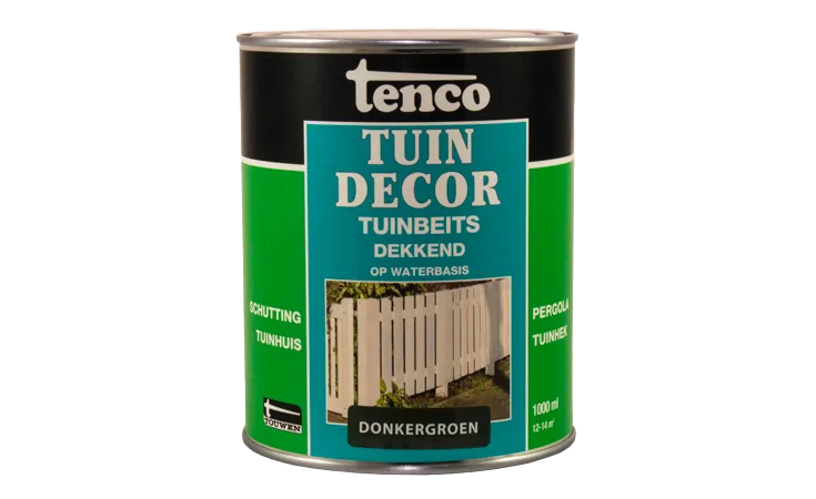 Tuindecor donkergroen dekkend 1,0 liter