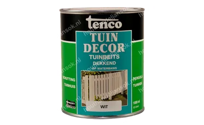 Tuindecor wit dekkend 1,0 liter