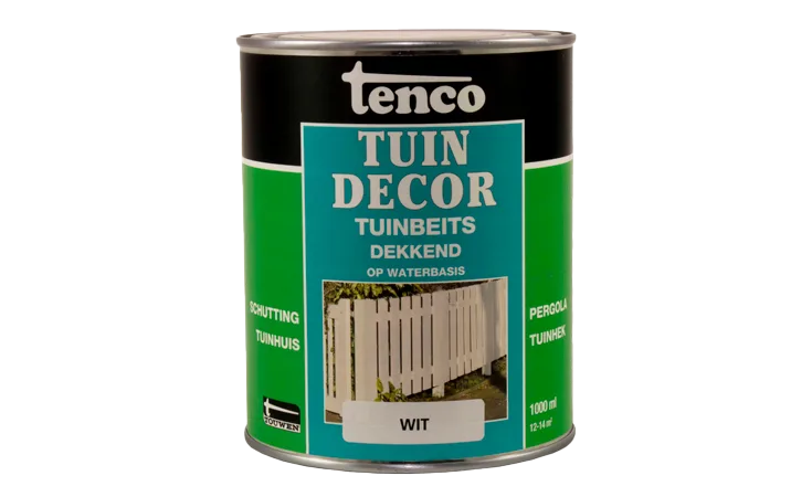 Tuindecor wit dekkend 1,0 liter
