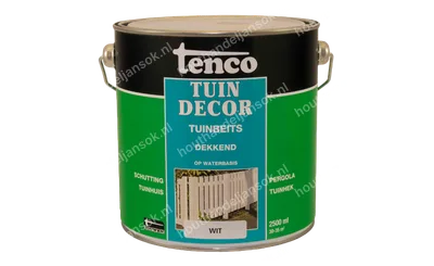 Tuindecor wit dekkend 2,5 liter
