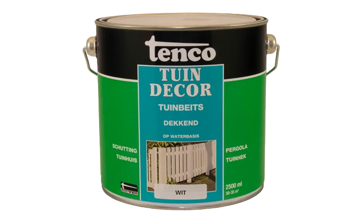 Tuindecor wit dekkend 2,5 liter
