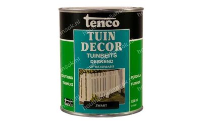 Tuindecor zwart dekkend 1,0 liter