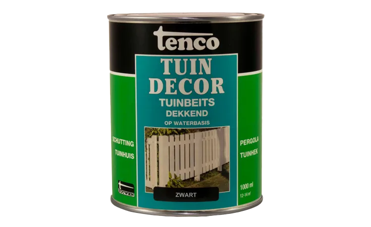 Tuindecor zwart dekkend 1,0 liter