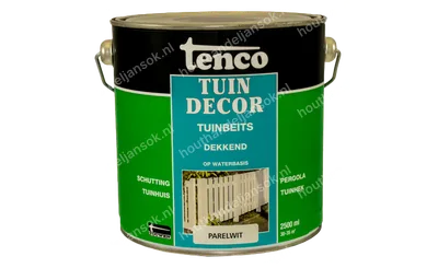 Tuindecor parelwit dekkend 2,5 liter