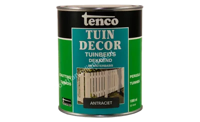 Tuindecor antraciet dekkend 1,0 liter