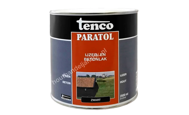 Paratol zwart dekkend 2,5 liter