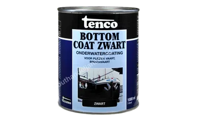 Bottomcoat zwart dekkend 1,0 liter