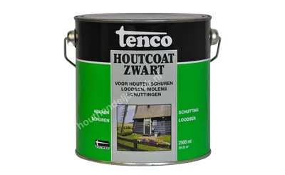 Houtcoat zwart dekkend 2,5 liter