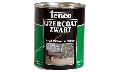 Ijzercoat zwart dekkend 1 liter