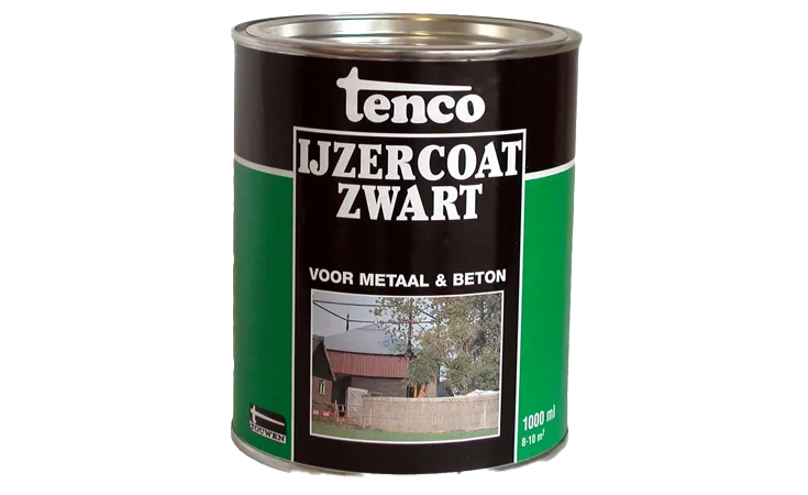 tenco ijzercoat dekkend zwart 1 l.
