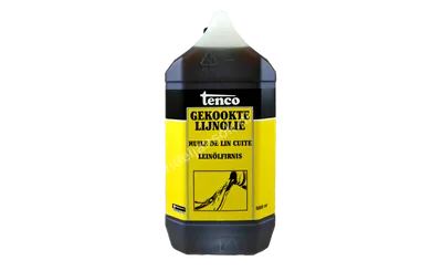 Gekookte lijnolie blank transparant 5,0 liter