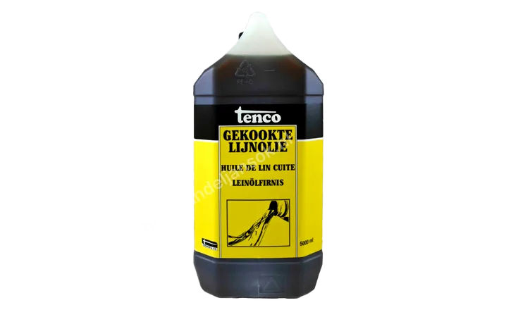 Gekookte lijnolie blank transparant 5,0 liter