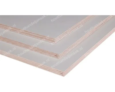10mm Wit Gegrond (1,22×2,50m)