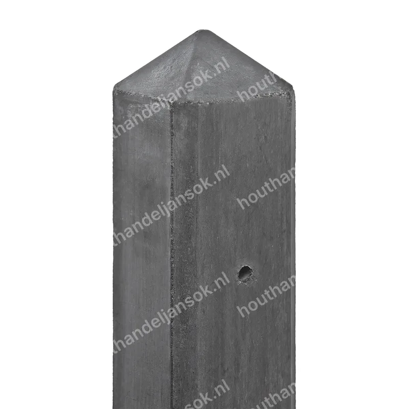 10x10x280cm Antraciete intermediate post t.b.v. Rotsmotief plaat