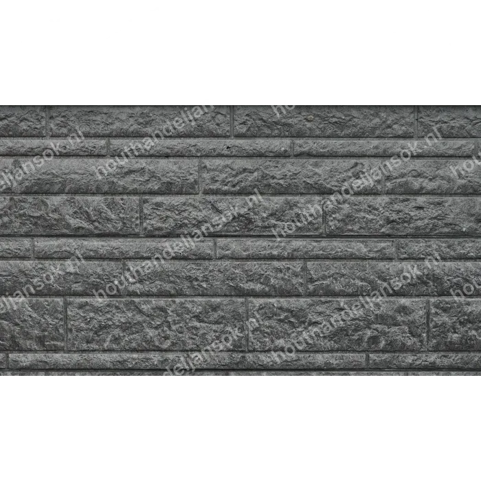 3,5x36x184cm Antraciete Rotsmotief plaat (1,84m)