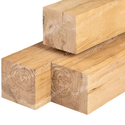 150x150mm Eiken fijn bezaagde paal (2,50m)