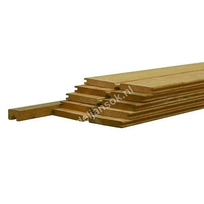 187x224cm Geïmpregneerde blokhutprofiel schermset, incl. afdekkap