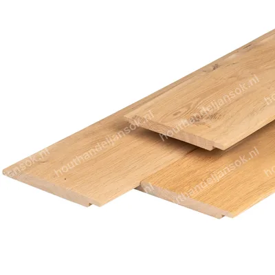 18x180mm Eiken geschaafde halfhouts rabat plank (2,50m)