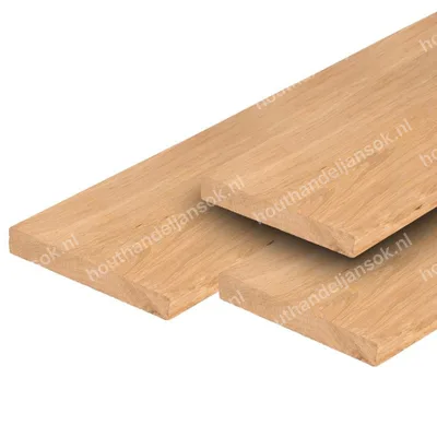 20x200mm Eiken fijn bezaagde plank (3,00m)