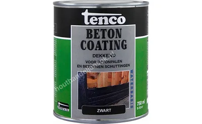Betoncoating zwart dekkend 0,75 liter