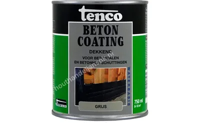 Betoncoating grijs dekkend 0,75 liter