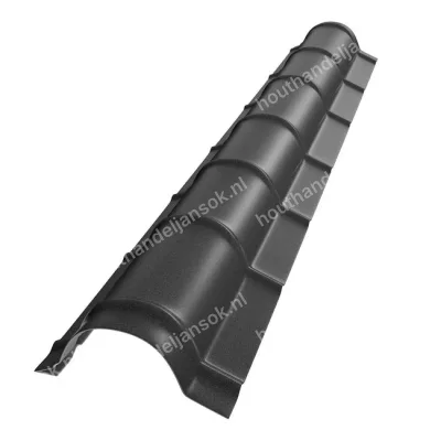 Platte nok | 14,5x14,5x300 cm Dakpanprofielplaat Wrinkle