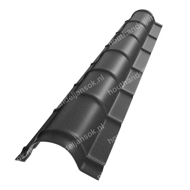 Halfronde nok | 2,20 meter Dakpanprofielplaat Wrinkle (2,20m)