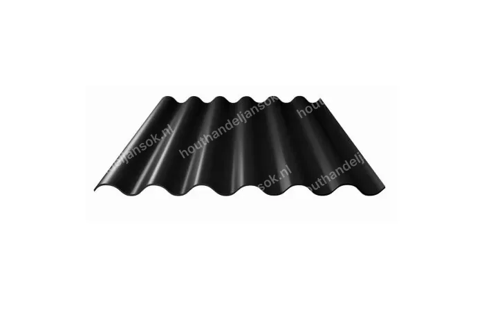 Cembrit Wellplatte schwarz 1,10 m × 2,14 m