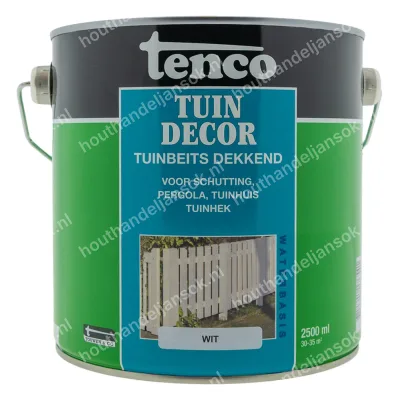 Tuindecor wit dekkend mat 2,5 liter