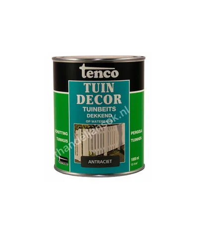 Tuindecor antraciet dekkend mat 1,0 liter