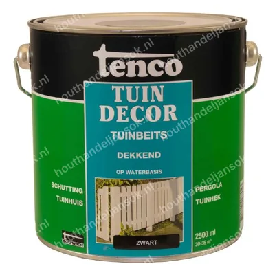 Tuindecor zwart dekkend mat 2,5 liter