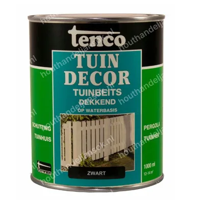 Tuindecor zwart dekkend mat 1,0 liter