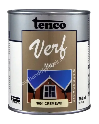 Tencoverf cremewit mat 0,75 liter