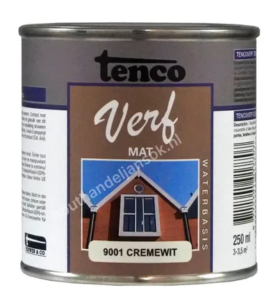 Tencoverf cremewit mat 0,25 liter
