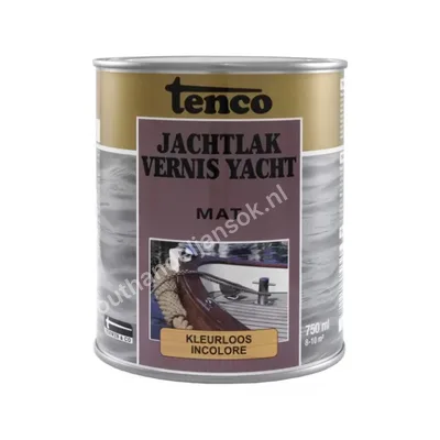 Jachtlak blank transparant mat 0,75 liter