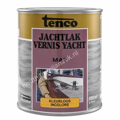 Jachtlak blank transparant mat 0,25 liter