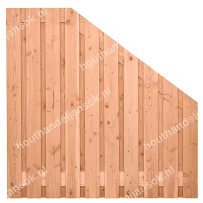 21-planks Douglas Afbouwscherm (90/180x180cm)