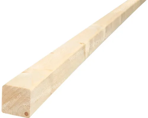 45x45mm Geschaafde Vuren Paal (4,20m)