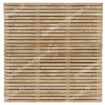 63-planks Geïmpregneerd Grenen Tuinscherm (180x180cm)