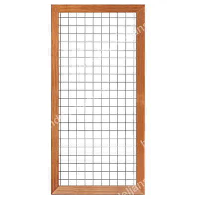 90x180cm Hardhouten gaaselement met houten lijst