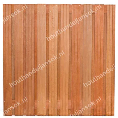 21-planks Hardhouten Tuinscherm (180x180cm)