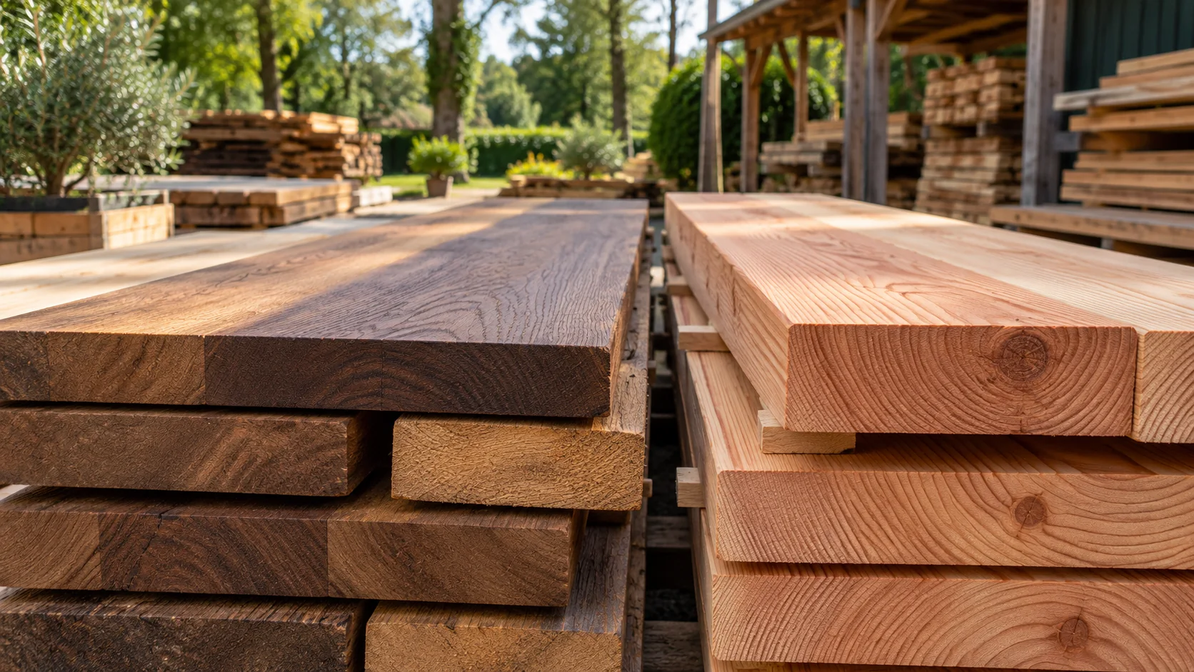 Hartholz vs Douglasie: Welches Holz passt?