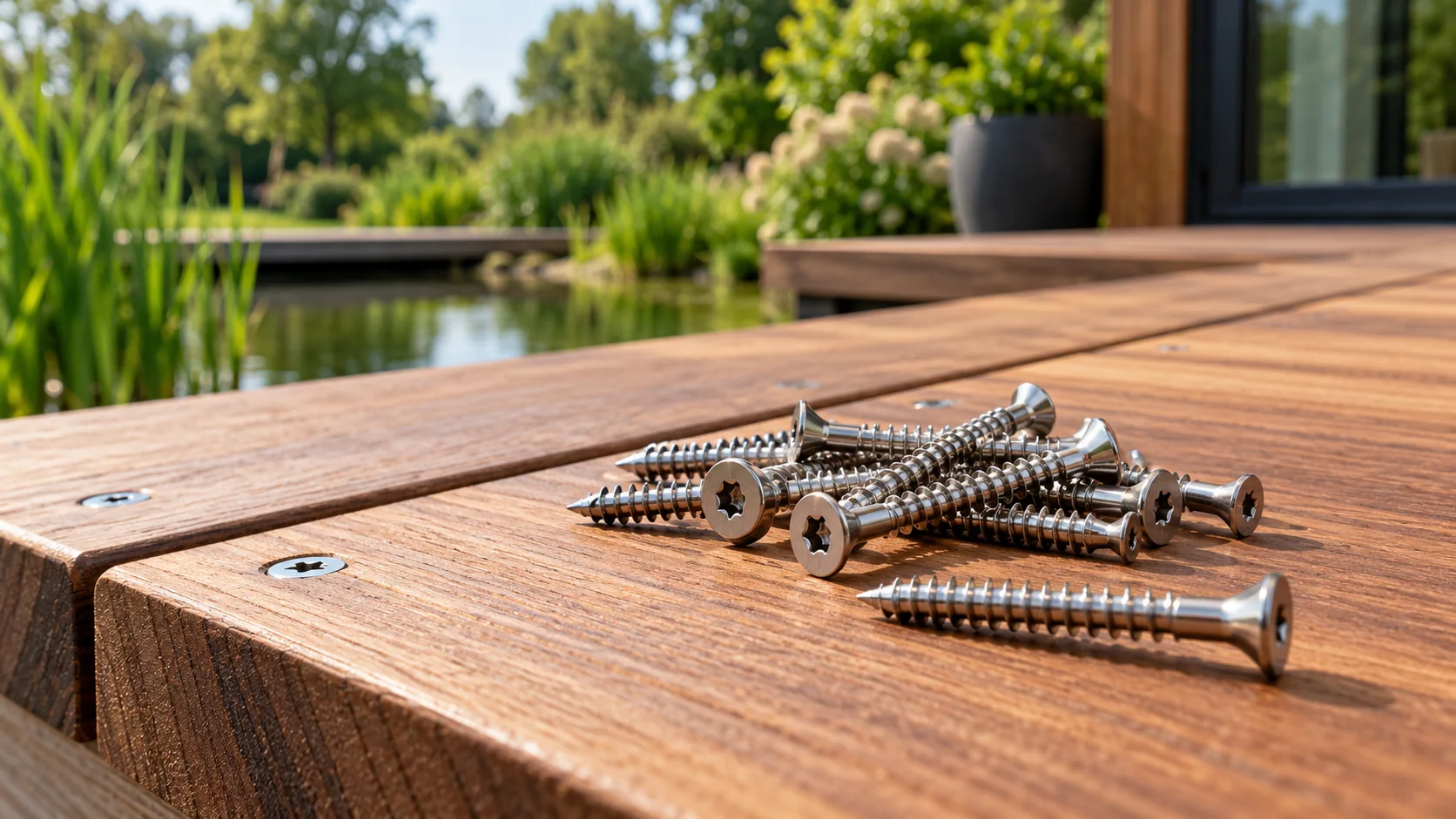 Schroeven voor hardhout: RVS, flenskop of potdeksel?