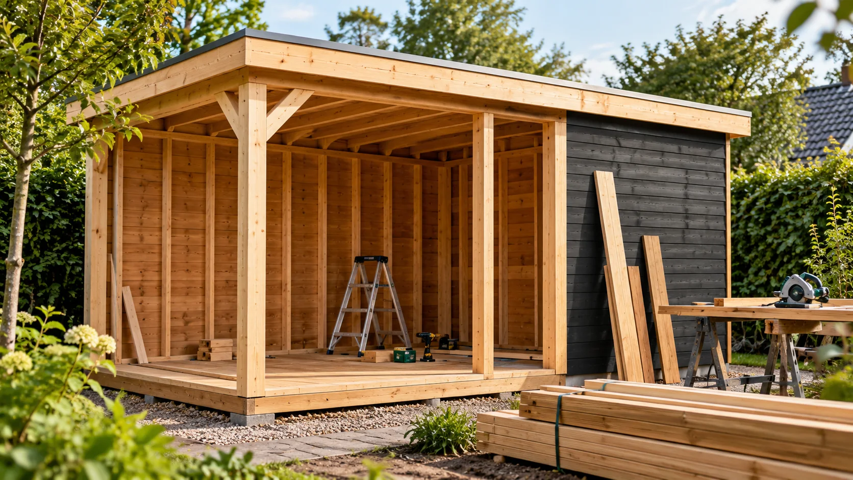 Gartenhaus bauen: welches Holz und welche Materialien?