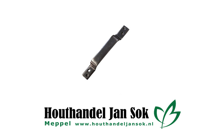 Handgreep 170mm Zwart Ijzerwaren Hang en sluit werk  bij Houthandel Jan Sok