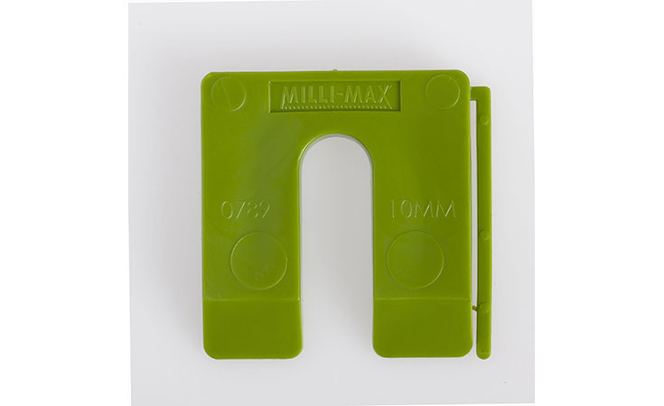 Millimax uitvulplaatje 10mm 40 stuks groen Bouw Uitvulplaatjes en wiggen  bij Houthandel Jan Sok